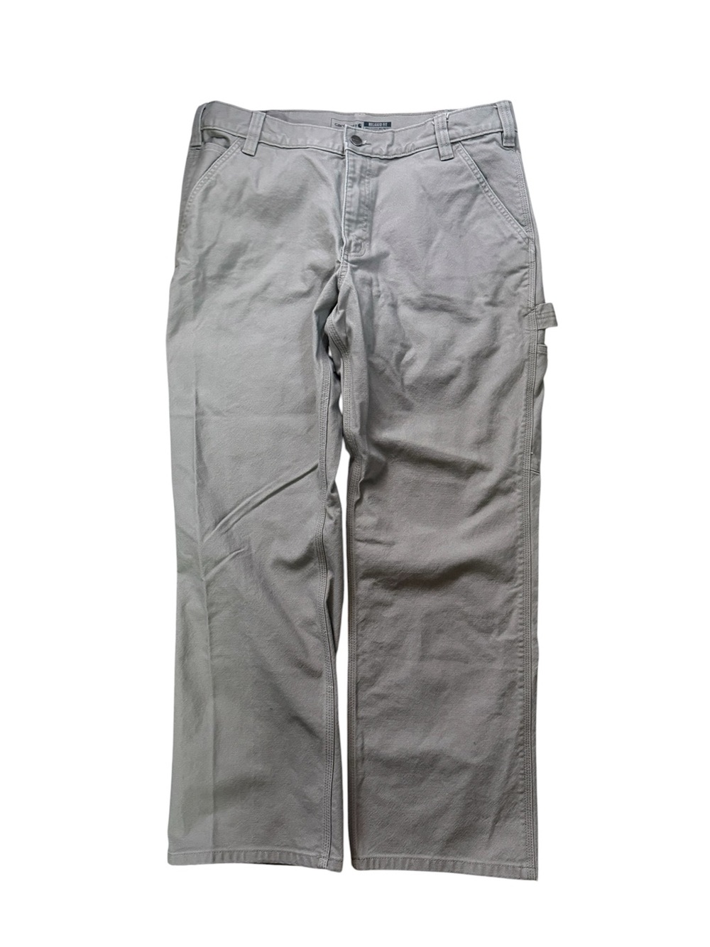 Carhartt Men’s Beige Work Pants - Classic Straight Fit